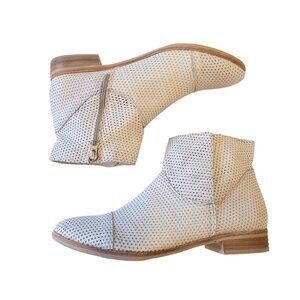 Anthropologie Felmini Perforated Leather Ankle Boot 42